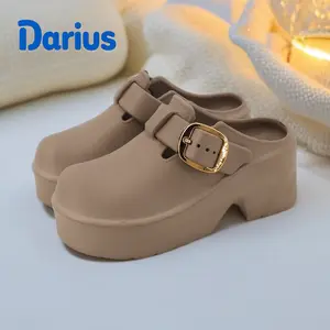 Darius  sandal karet hak tinggi wanita sandal teplek wanita terbaru 2025 OOTD sandal  shoes Sendal