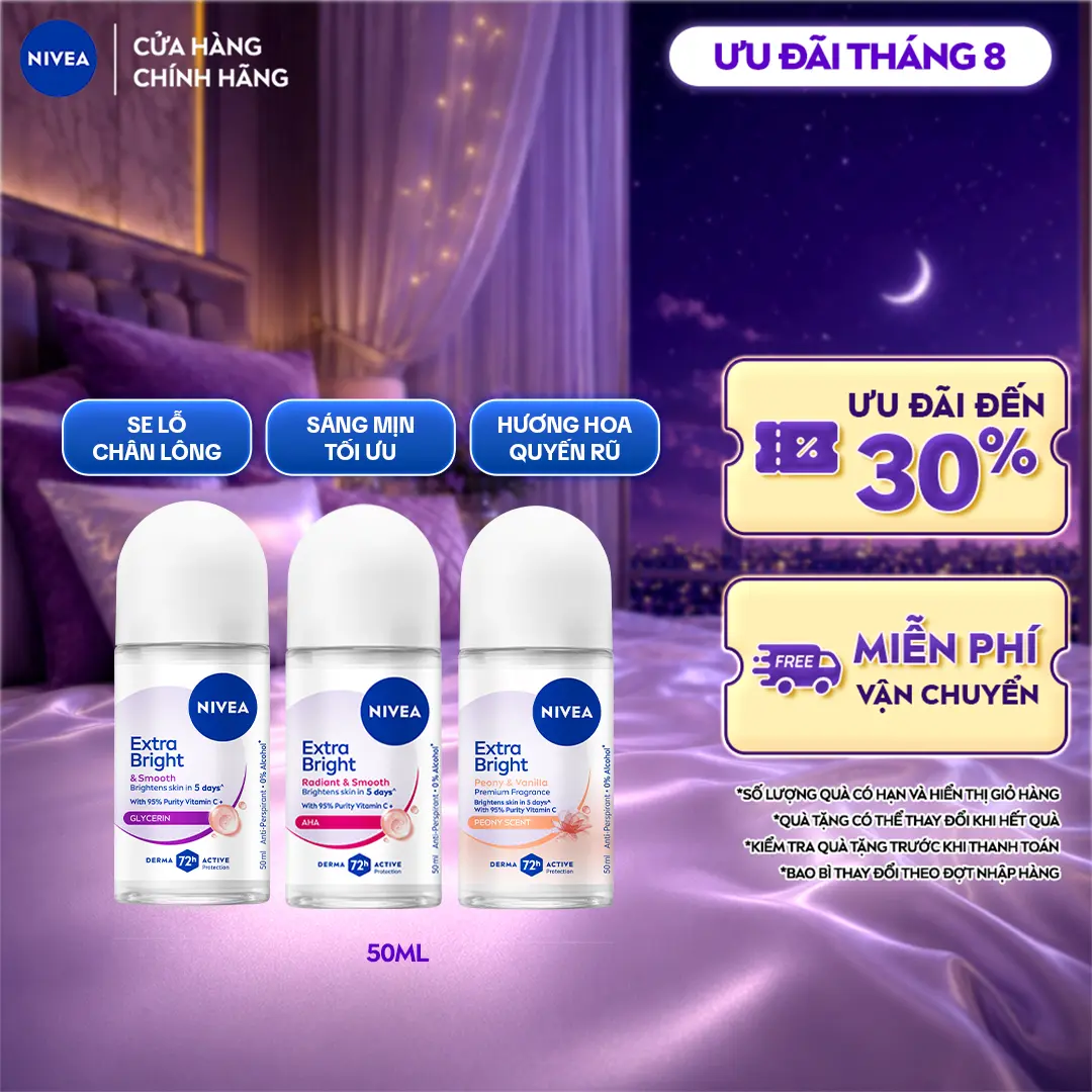 Lăn Ngăn Mùi NIVEA Dưỡng Da Từ 8 Super Food | Vitamin C (50 ml) - 81644/83747/98541