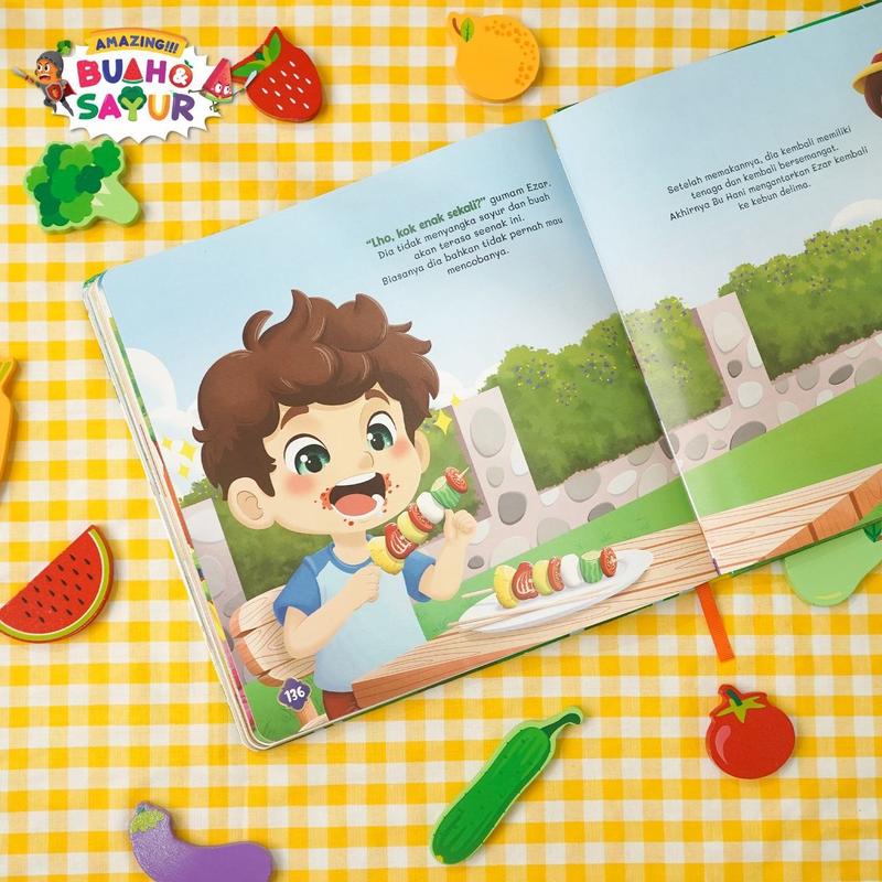 Product Introduction of Buku Anak - Buah dan Sayur - Amazing!!! Buah & Sayur - Buku Ensiklopedia Anak Usia 5+ - Visi Mandiri - Hardcover Books 21