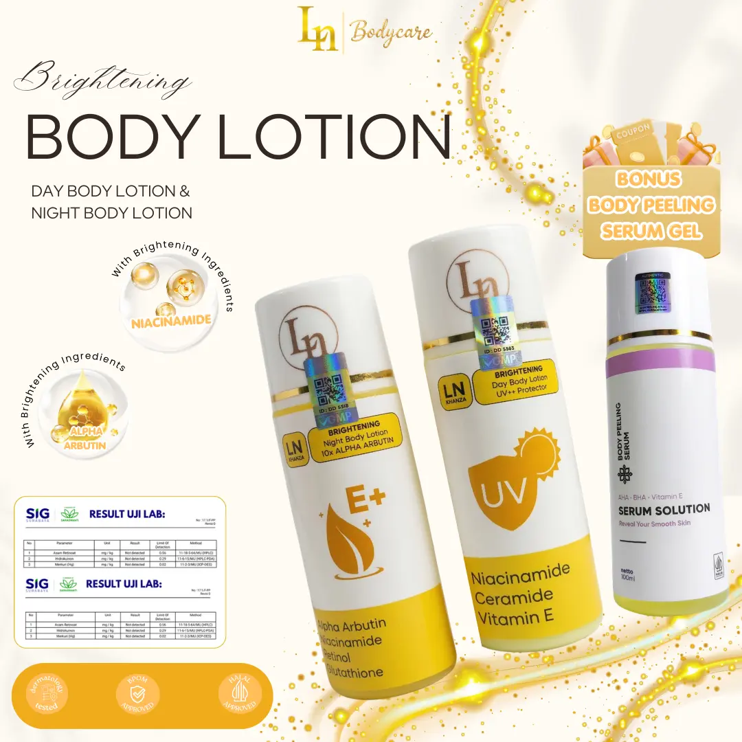 LN LOTION SIANG + MALAM + BODY SERUM