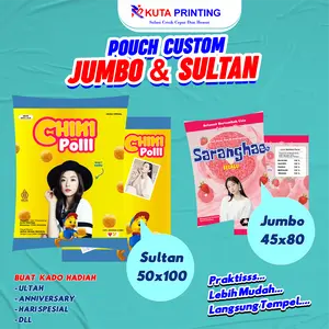 Pouch Snack Jumbo / Kemasan Pouch Snack Ulang Tahun Anak / Pouch Jumbo / pouch Sultan