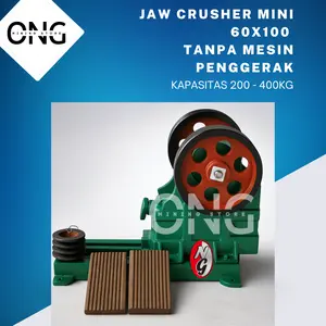 Mesin Pemecah Batu Tambang Emas 60x100 Tanpa Dinamo | Jaw Crusher Tanpa Mesin Penggerak ONG