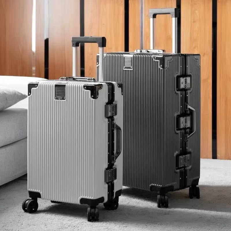 Vali KN88 Khung Nhôm Nguyên Khối Cao Cấp, Vali Khoá Sập TSA, Bánh Xe Xoay 360, Chống Va Đập, Có Khay Để Cốc, Ngăn Đồ Ướt, Vali Kéo Du Lịch, Màu Trắng Sang Trọng, Bảo Hành 2 Năm, Lỗi 1 Đổi 1 Miễn Phí
