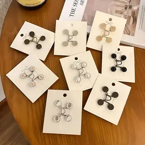 Kancing Pengecil Jeans Logam Simple Adjustable Bunga Daisy Aksesoris Fashion