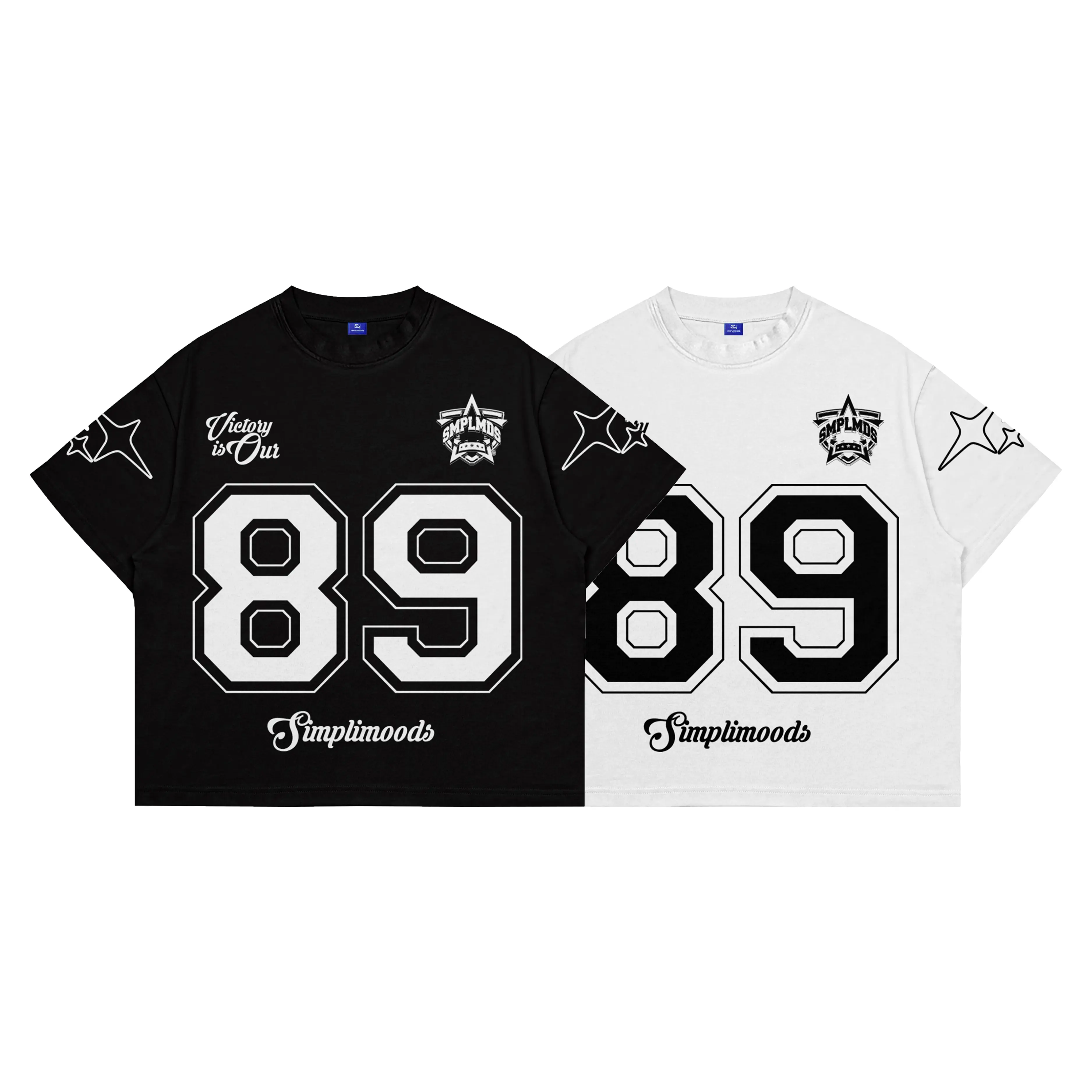 Simplimoods Boxy Fit Tshirt Baju Kaos Skena Distro Oversize Jersey Pria Wanita Cotton Combed 20s
