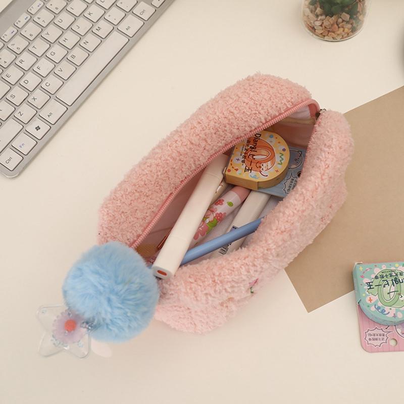 Túi Đựng Mỹ Phẩm, Phong Cách Ins, Thiết Kế Hoa Tulip Nhồi Bông Túi Trang Điểm, Màu Pastel Hộp Bút Chì, Thích Hợp Cho Bé Gái, Cỡ Lớn, Lý Tưởng Cho Du Lịch, Hộp Đựng Đồ Trang Điểm, Túi Đựng Mỹ Phẩm Rửa, Trang Trí Nhà Cửa 4