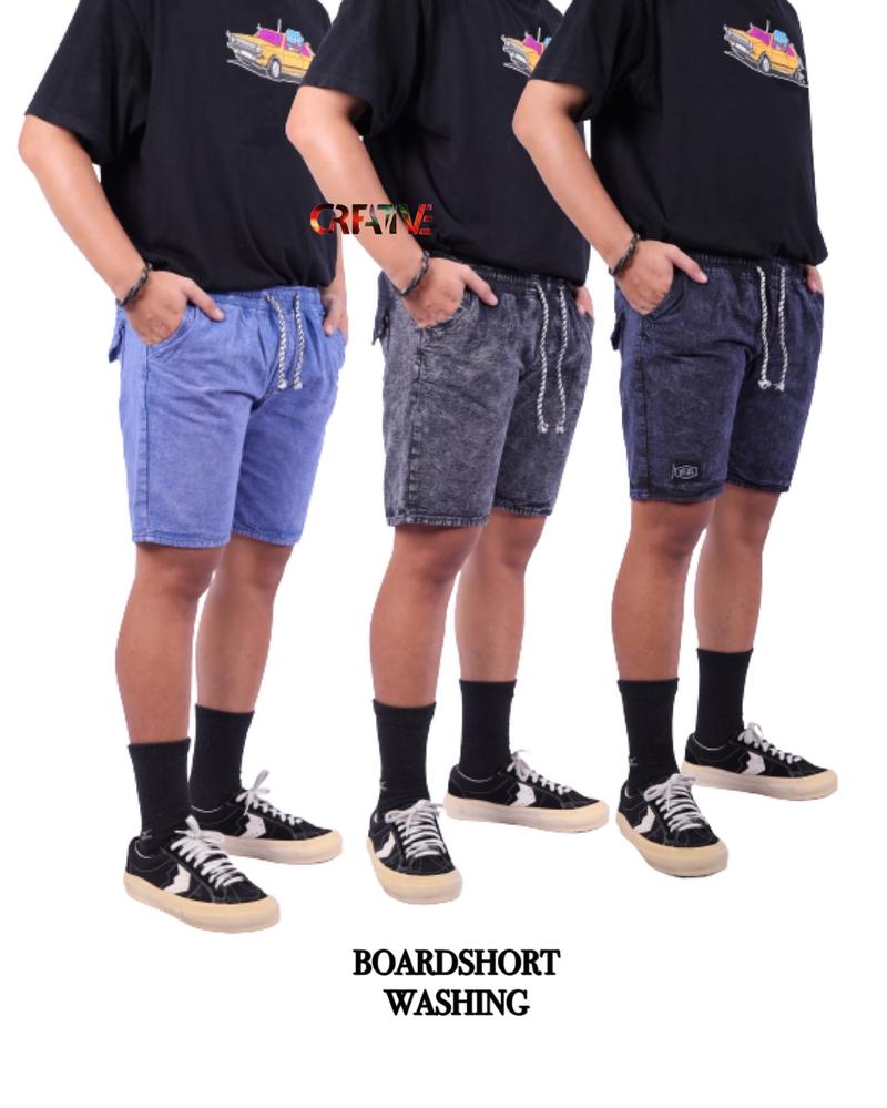 Product Introduction of Boardshort Pria Denim 100rb Dapet 3pcs / Celana Pendek Pria Dewasa 2