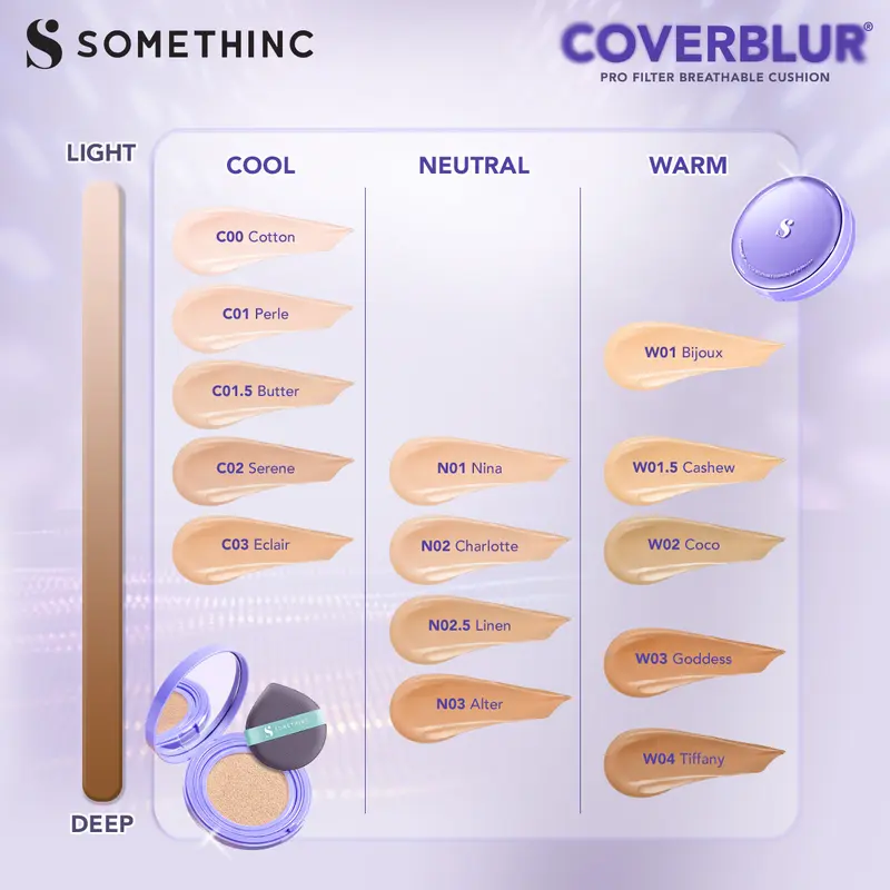SOMETHINC COVERBLUR Pro Filter Breathable Cushion SPF 40 PA++++ - REFILL 5