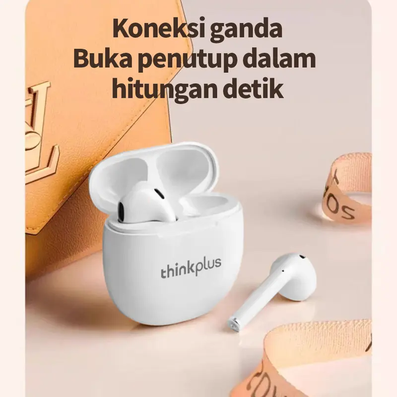 thinkplus original Earphone Bluetooth True Wireless thinkplus 2025 Air Pro Suara HiFi Latensi Rendah Pengurangan Kebisingan untuk iPhone Android - Headset, Bass 7