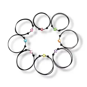 Gelang Couple Bintang Tali Korea Premium - Tahan Air, Desain Elegan, Pilihan Warna Menarik