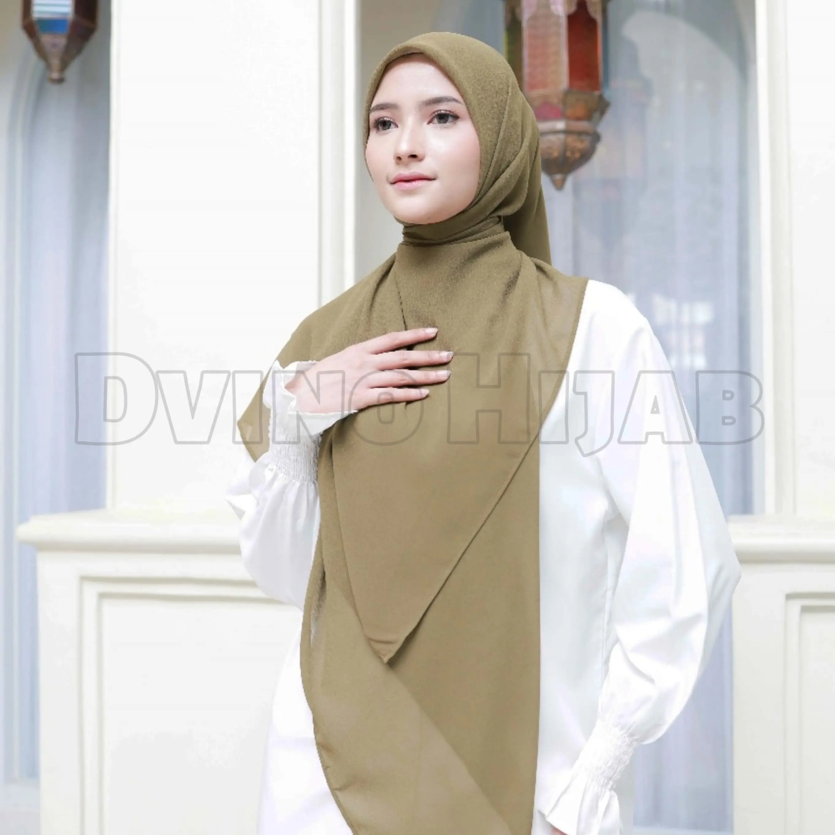 Segiempat Oval Ceruty Babydool Jumbo  uk 130x130cm
