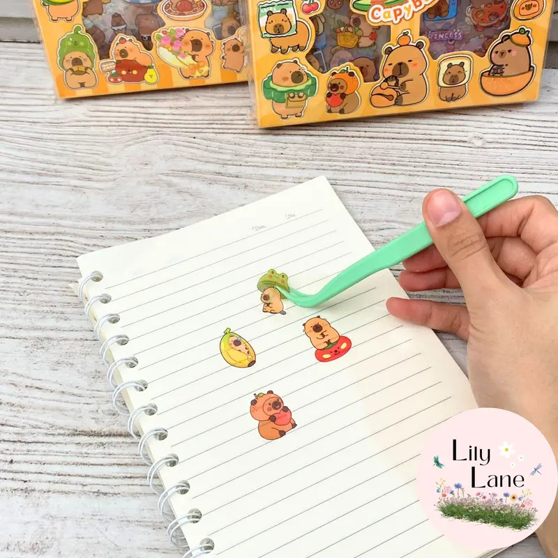 Stiker 100 Lembar Capybara Stationery Scrapbook 2