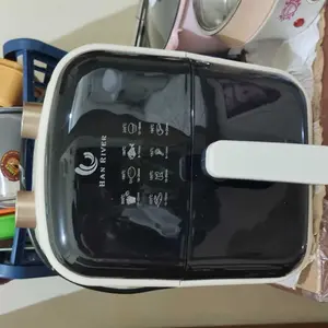 (EKSKLUSIF rizky.chikay)HAN RIVER Air Fryer 4.2L Multifungsi Wajan Anti Lengket Bebas Minyak Low Watt 800 Watt Airfryer