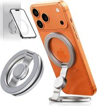 Gambar BlueWow Stand Holder HP Magnetik MagSafe with Fidget Spinner - Grip HP Dua Sisi Kuat untuk iPhone 12-17 Mag Safe Case - Aksesoris Meja, Gym & Travel - Berisi cincin magnet - Hitam dari BlueWow.3C Kab. Tangerang 3 Tokopedia