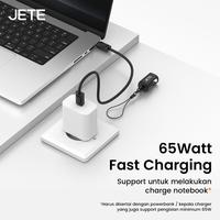 Gambar Kabel Data JETE CA3 Kabel Charger Keychain USB Type C to C 65W Fast Charging Cable Kabel Cas Lanyard Tali Gantung For iPhone Android - Black, Kabel Jete CA3 Type-C to Lightning  dari Doran Gadget Official Store Kota Administrasi Jakarta Pusat 4 Tokopedia