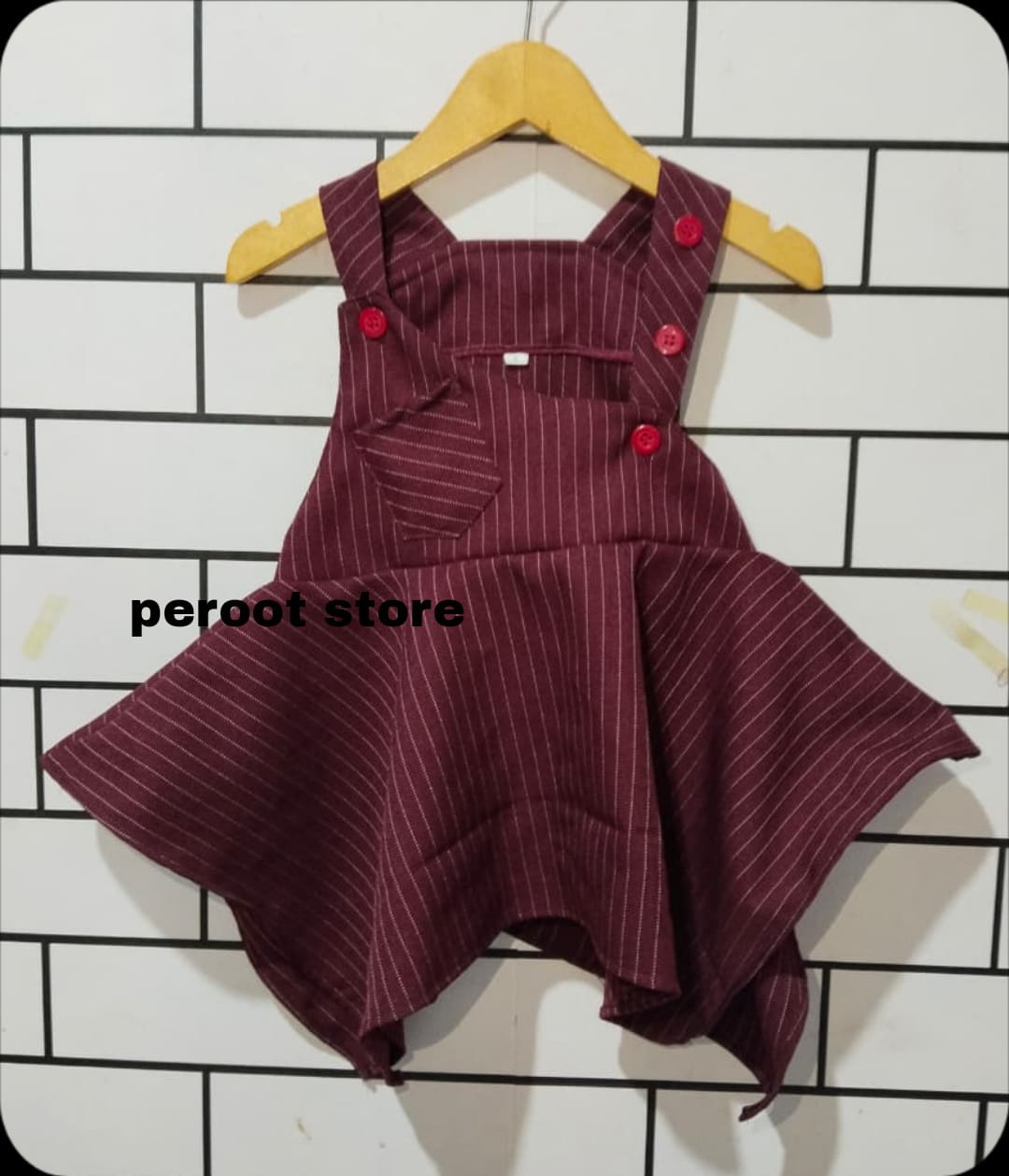 Peroot Store COD Dress Anak Perempuan Gaun Lucu & Elegan Bahan Sakila & Woll Premium Nyaman Usia 0-4 Tahun
