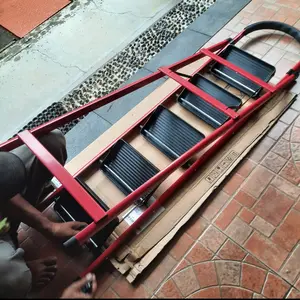 Homedoki Tangga Rumah Lipat/Tangga Besi Lipat 3/4/5 Step Household Steel Ladder