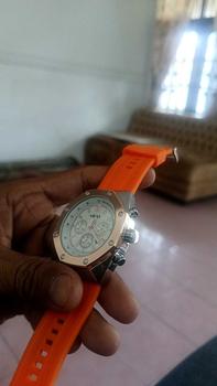Product Review of Jam Tangan Unisex Model HB Warna Orange from H** 0