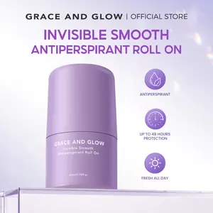 Antiperspirant Roll On 20mL Invinsible Smooth | Grace and Glow | Deodorant Anti Bau & Keringat Tubuh Berlebih | Mengurangi Keringat Berlebih Pada Ketiak Hingga 48 Jam