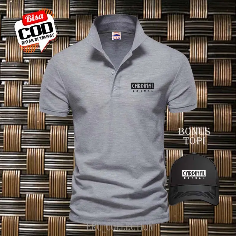 BARU ....!!! Kaos Polo Distro Lengan pendek > Polo Shirt Distro Cardinal Casual Blog Text Hitam > Bonus Topi > Baju Kaos Pria Dan Wanita Premium Quality