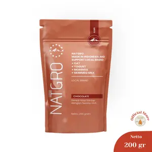 Susu Sereal dengan Kelor - Alamon NATGROW CHOCOLATE - 5x serving - Kelor, Susu Skim, Oat, Yogurt