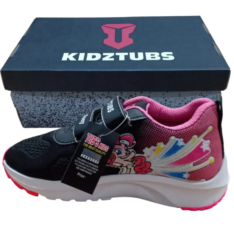 Sepatu Sekolah Anak Perempuan Karakter Kuda pony Cewek Warna Hitam Murah Usia PAUD TK SD SMP SMA Kelas 1 2 3 4 5 6 7 8 9 0 Tahun-KIDZTUBS164272923 Empuk Kaki Anak-Anak Polka 3