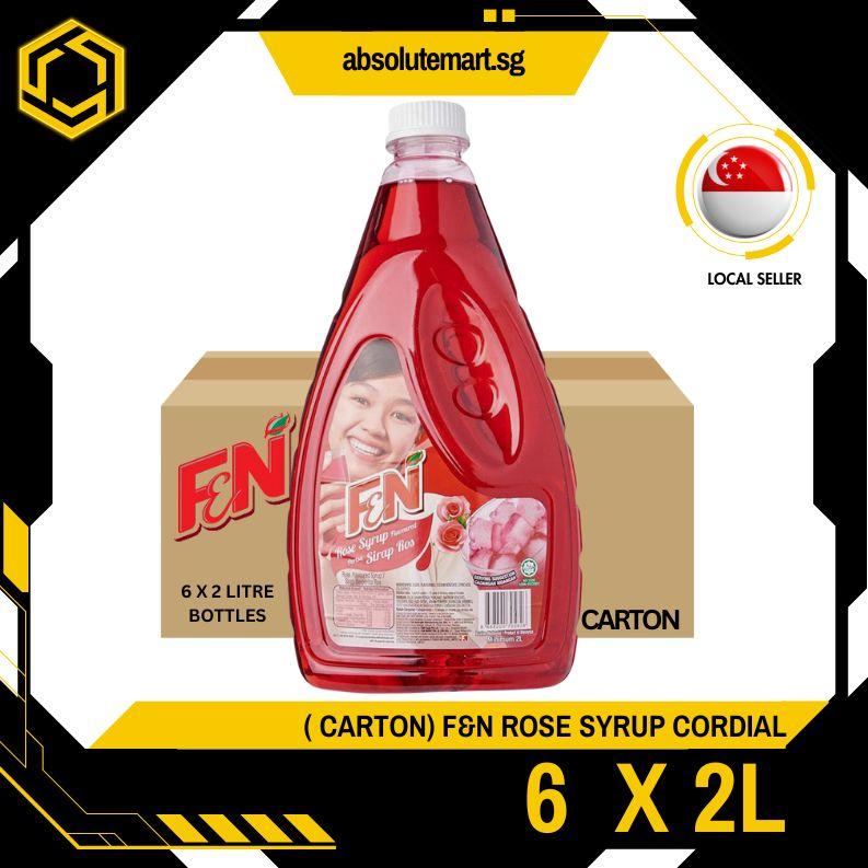 F&N Rose Syrup 2L X 6 (BOTTLE) - [LOCAL SELLER] - TikTok Shop Singapore