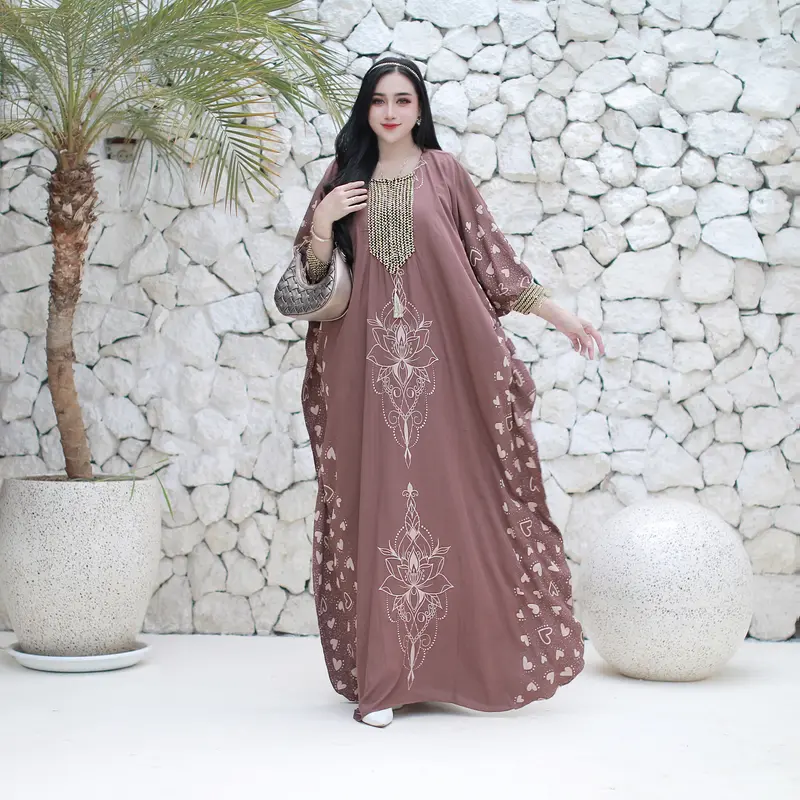 Kaftan Renda Sultan Busui / Motif Love / Rayon Premium Cantik Formal Gamis Muslim Dress Tebal Wanita Lebaran 7