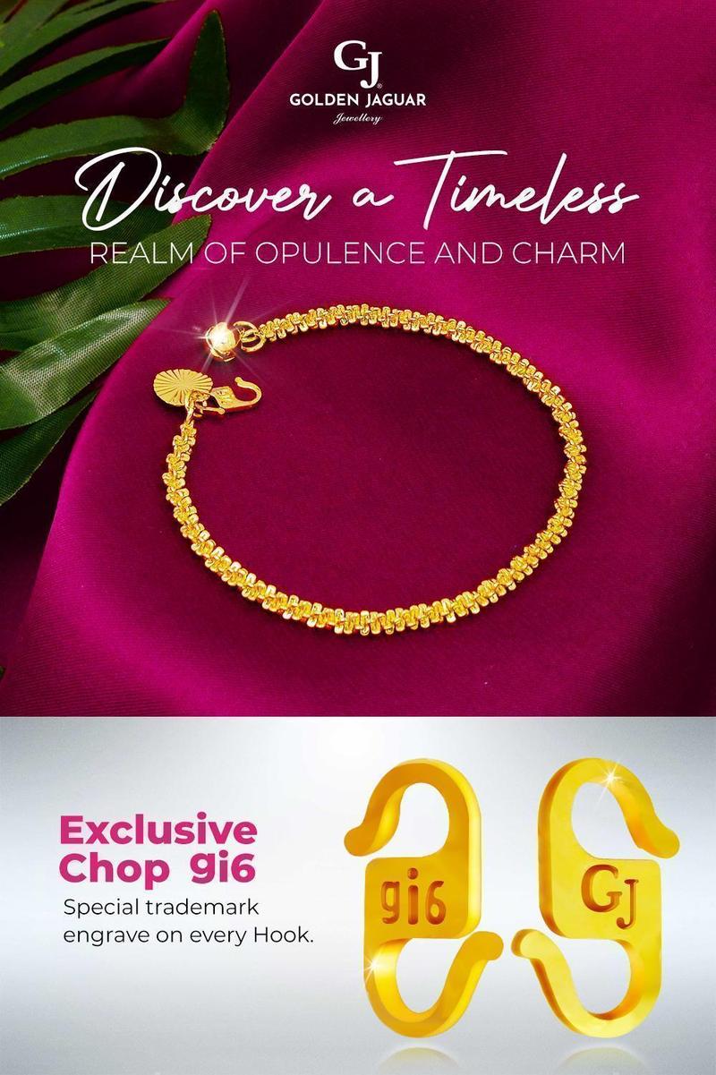 Product Introduction of GJ Jewellery Emas Bangkok Emas Korea 24k Gold Plated Bracelet Love Nipis/Gila-Gila/Papan Pasir Kikir (Simple Love Bracelet) Gelang Tangan Rantai Tangan (M2) 0