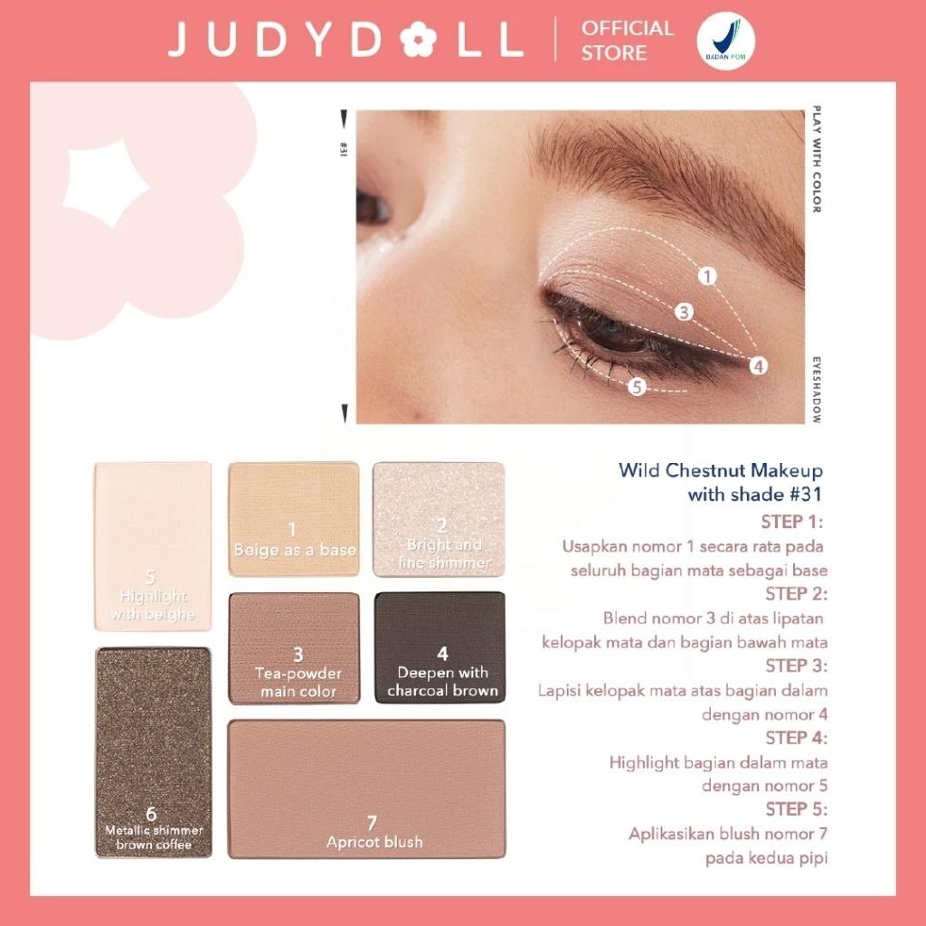 [BEST SELLER] Judydoll Highlight & Contour Palette (Face Palette Highlighter Shading Powder Untuk Kontur Hidung & Aegyosal)