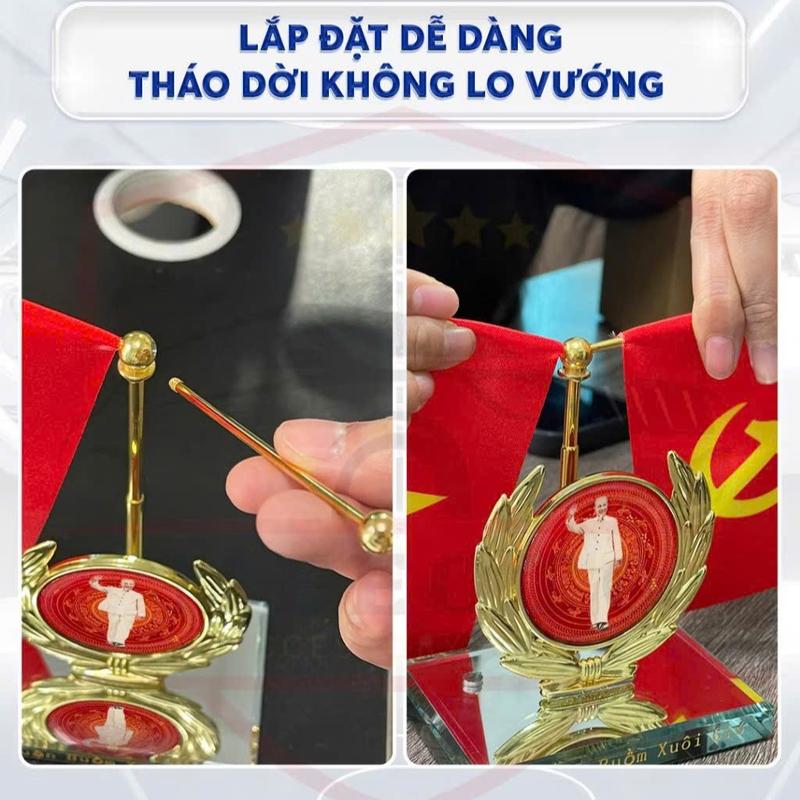 CỜ TỔ QUỐC, CỜ ĐẢNG TÔI YÊU VIỆT NAM. Vật phẩm trang trí taplo xe ô tô, bàn làm việc, góc tủ trưng bày và làm quà tặng 7
