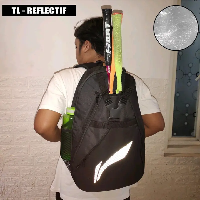 Tas Ransel Badminton dengan Tempat Raket dan Botol Air Minum 1