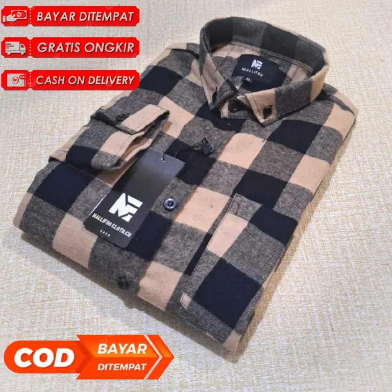 Baju Kemeja Lengan Panjang Premium Pria Wanita Motif Kotak Kotak Kekinian Hem Flanel Distro Cowok Casual Lembut Minimalist Pink ke meja 3