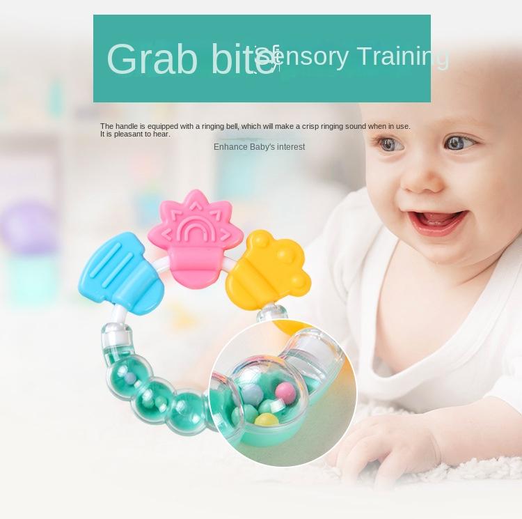 Product Introduction of Baby Bite Molar Rod Infant Silicone Gum Molar Tooth Fixer Rattle Tooth Gum 5