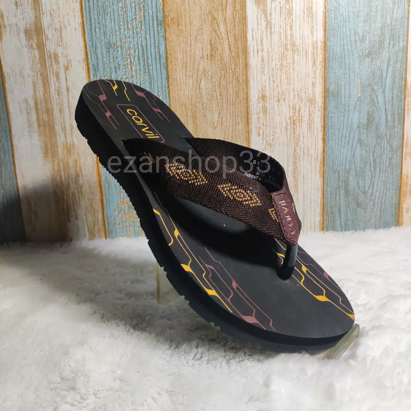 sendal carvil model jepit black red terbaru cocok untuk pria dan wanita kualitas 100 % original 5