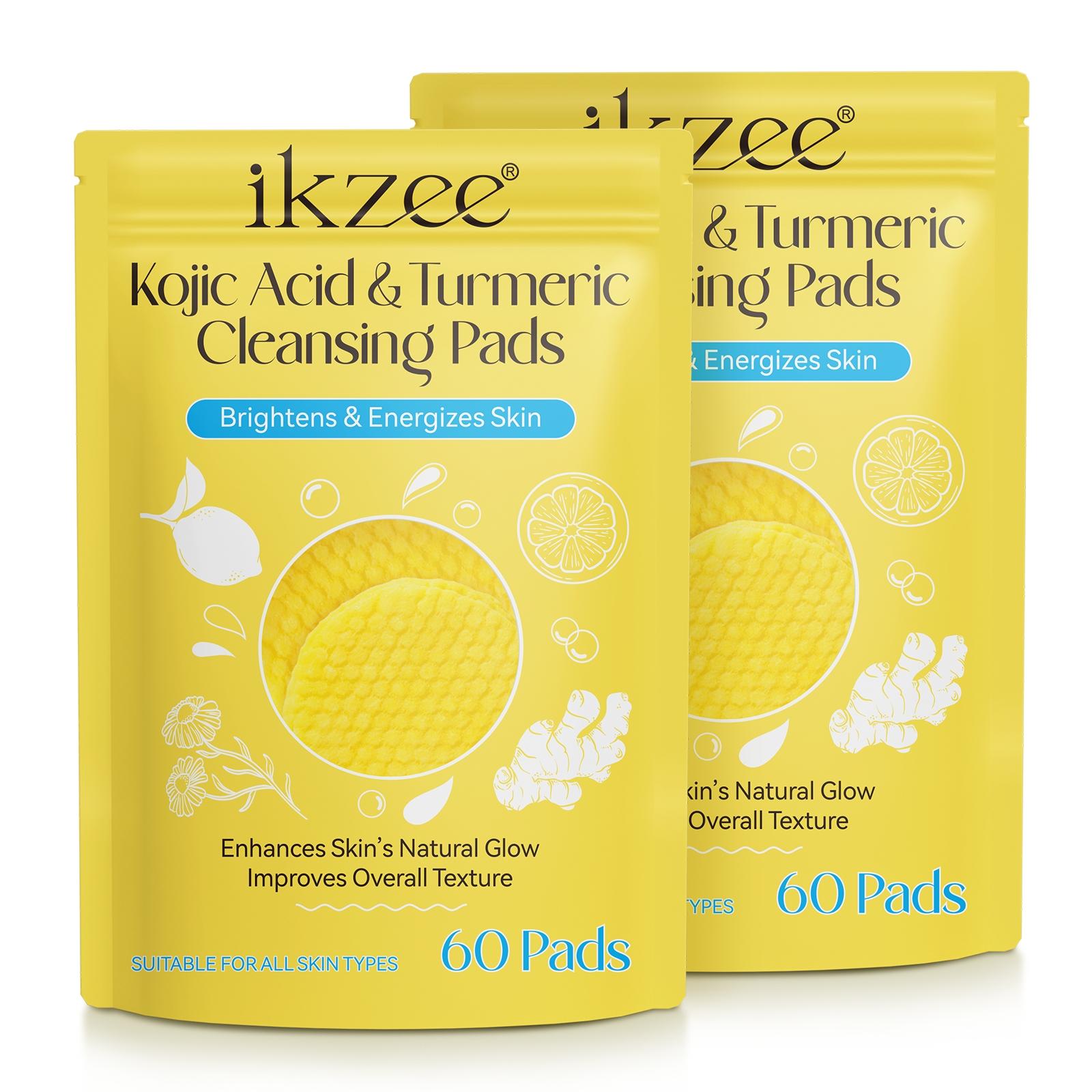 ikzee コジック酸ターメリック洗顔コットン60枚入 2個セットこの製品は