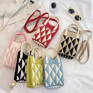 Tas Rajut Hp Kecil Sling Bag Knit Bahan Rajutan Premium Berkualitas