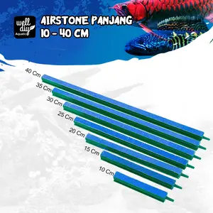 Batu Aerator Panjang Aerasi Gelembung Udara Aquarium aquascape Kolam Ukuran 10 15 25 30 35 40 Cm radiator aquarium