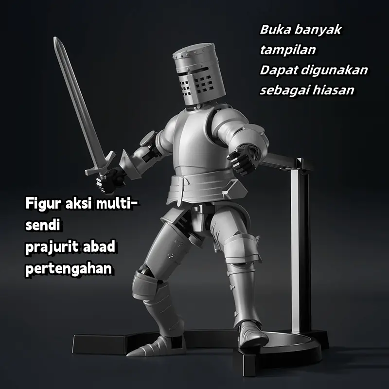 Action Figure Model 13 Boneka Bergerak Multi-sambungan Cetak 3D Mainan Rakitan Artefak Dekompresi Mainan Rakitan Toy 0