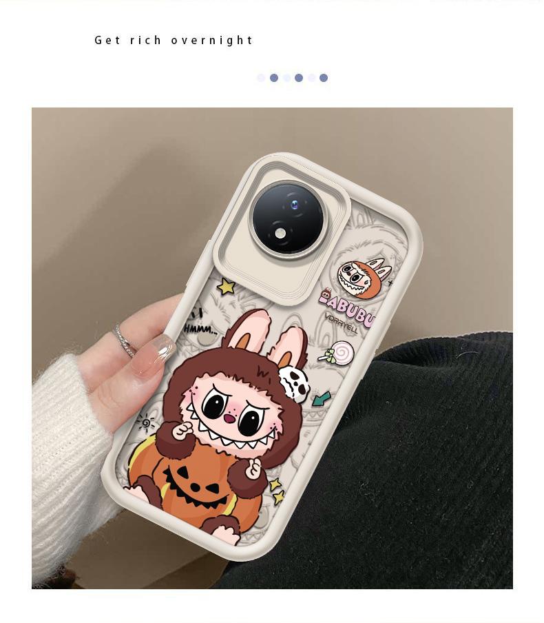 Product Introduction of Untuk VIVO Y02 Y02T Y02A Y02S Labubu Casing Jual panas Casing lembut untuk ponsel Bahan silikon Gaya baruKasus TPU Anti gores Kamera Cakupan Penuh Tahan benturan Kepala Kacamata Malaikat Kotak Pelindung Ponsel 10