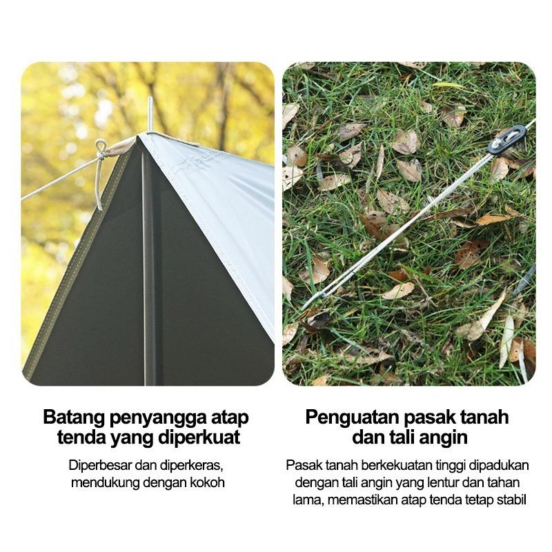 Product Introduction of Set Lengkap Tenda Luar Ruangan Tenda Kubah 3X4.5 Penutup Tenda Tahan UV dan Tahan Air/3X3M Penutup Tenda Waterproof tarptent 30