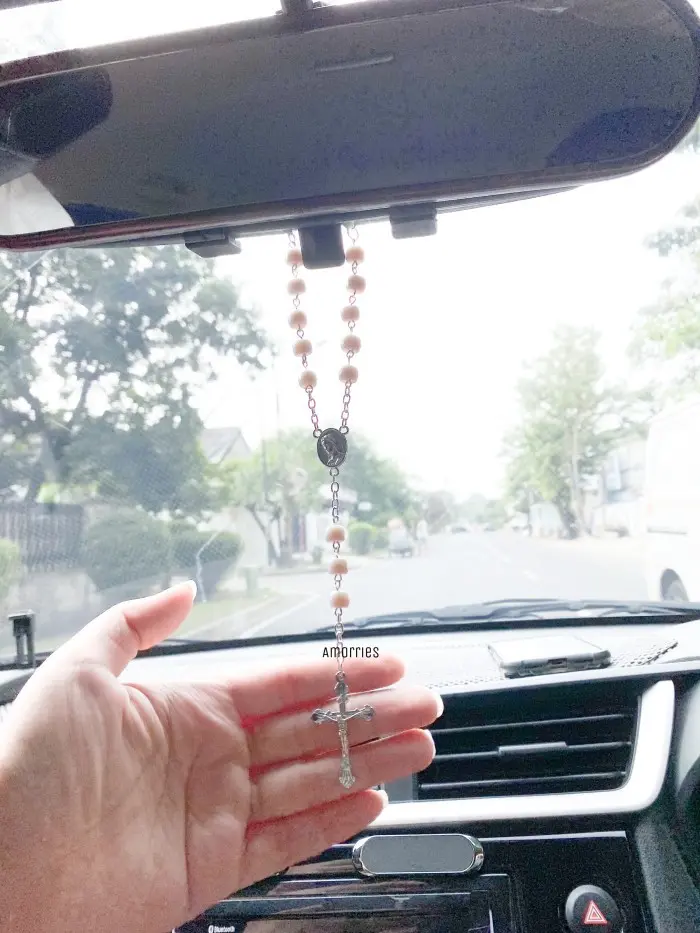 PASTI MURAH AMORRIES Gantungan Spion Mobil Rosario Unik Dan Lucu Handmade/ Kalung