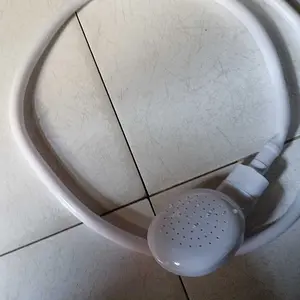 HJS Hand Shower Portable ABS PVC Drat Karet Universal + Klem | Shower Darurat Praktis Putih