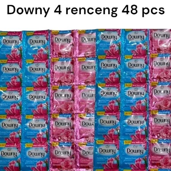 Downy Pewangi 500an (4 Renceng Isi 48 Sachet) - 11 ml/Sachet, Pewangi Pakaian Cair Tahan Lama