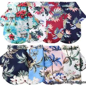 Camisa para mascotas estilo hawaiano, 1 unidad de ropa lavable y transpirable, ropa de verano para perros y gatos, suministros de ropa para mascotas