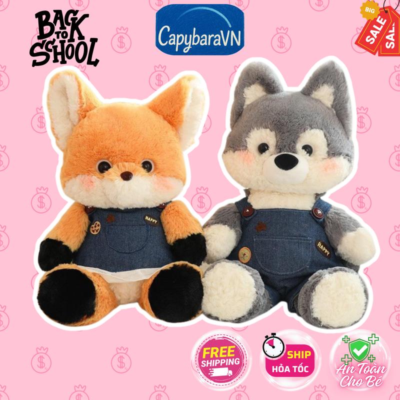  Gấu Bông Cáo Vàng  Albetta Cáo Đoàn Gia Hứa Sói Xám Albetta Thú Nhồi Bông Hình Cáo Dễ Thương 50cm Thú Bông Toy Đồ Chơi Voi gấu  bông  sói gấu  bông  cáo 