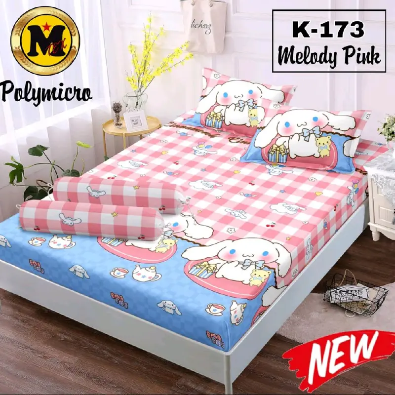 SPREI MOTIF ESTETIK Uk 200 x 200 x20 / ( 2 sarban + 1 guling ) / Polymicro / Sprei Jumbo Sarung 1