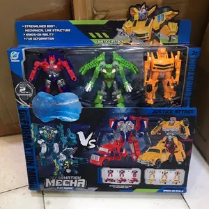 ￼Mainan Robot Transformer Optimus Bumble bee Dinosaurus