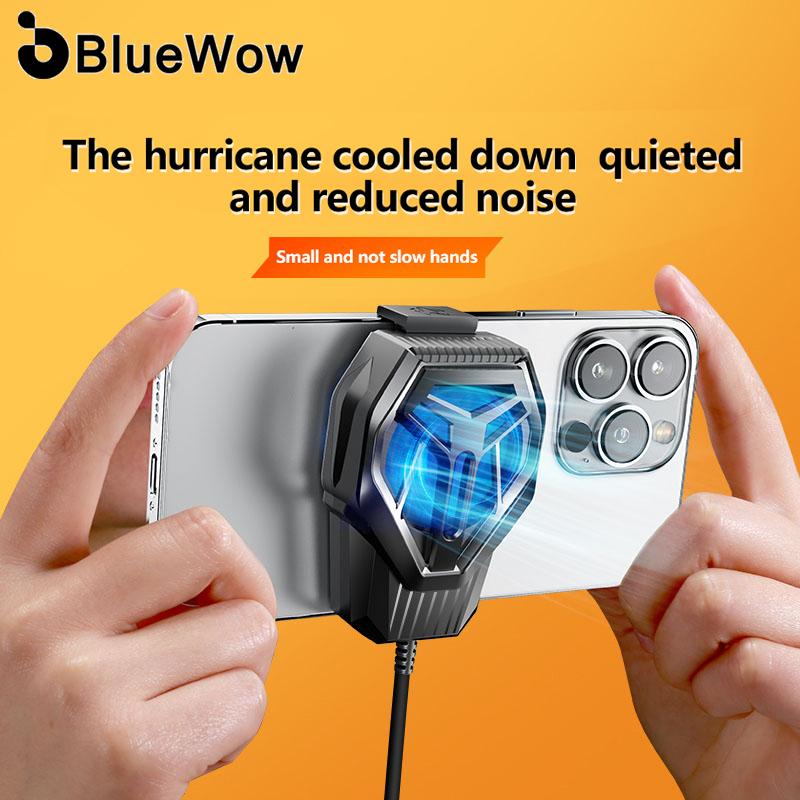 BlueWow-Bộ Tản Nhiệt Điện Thoại Thông Dụng, Hàng Có Sẵn, Tương Thích Để Chơi Game, Quạt Làm Mát Nhanh, Bộ Làm Mát Điện Thoại Di Động, Bộ Tản Nhiệt Di Động Siêu Yên Tĩnh, Cắm & Chạy, SR10