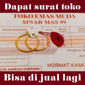 tebus murah anting emas muda dapat surat toko